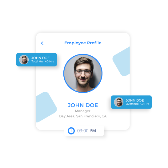 Employees Profile in Attendance app