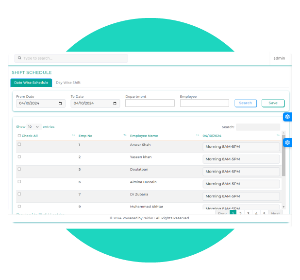 shift scheduling app screen